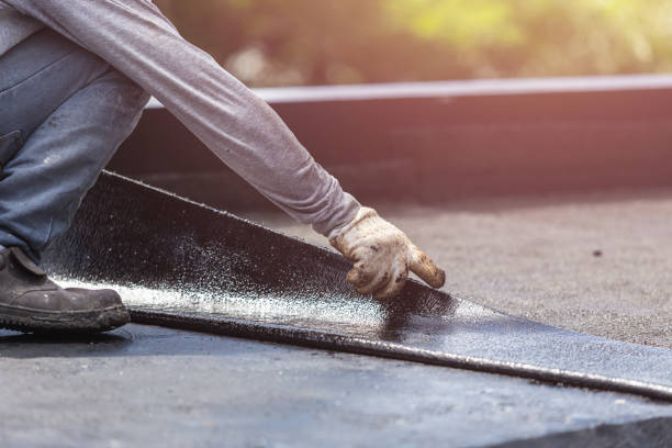 Professional Waterproofing technician working in Blanchard, MI